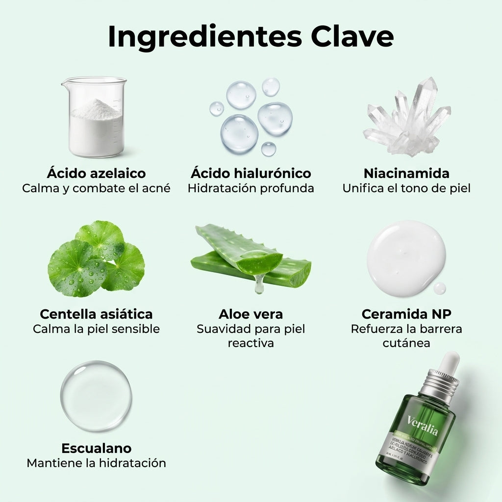Veralia™ Sérum Azelaico para Manchas y Rojeces de Acné