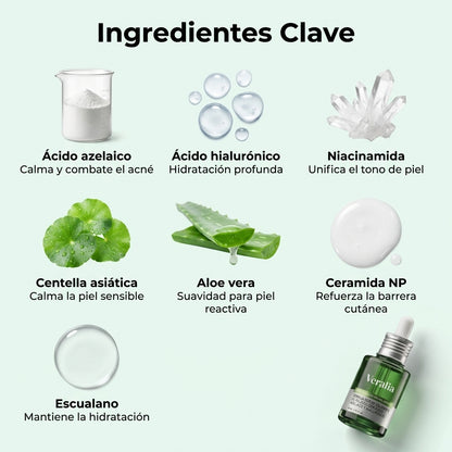Veralia™ Sérum Azelaico para Manchas y Rojeces de Acné